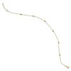 Black Bow Jewelry 14k Yellow Gold Diamond-Cut Beaded Cable Chain Anklet, 10-11 Inch - 2 of 4