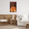 Stupell Industries Happy Halloween Floral Pumpkin Framed Giclee Art - 3 of 4