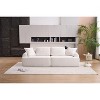 TIRAMISUBEST Compression Sofa,4-Seater Combined Sofa with Crochet Yarn Fabric, Memory Foam Cushions, 4 Pillows for Living Room & Office - 3 of 4