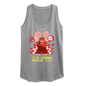 Women's - Disney - I'm Gonna Wreck It Graphic Racerback Tank - 1 of 4