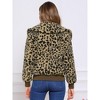 Jess by Meiko Women's Oversized Collar Plush Bomber Jacket - 4 of 4