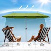 Captiva Designs 6.5'x13' Rectangular Outdoor Market Umbrella - 3 of 4