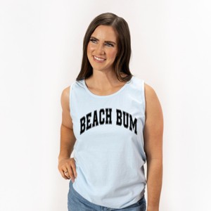 Simply Sage Market Varsity Beach Bum Garment Dyed Tank - 1 of 4