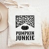 City Creek Prints Leopard Pumpkin Junkie Canvas Tote Bag - 15x16 - Natural - 2 of 2