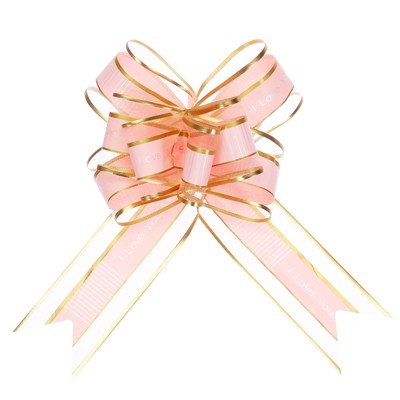 Unique Bargains Large Organza Pull Bow Gift Wrapping Ribbon for Wedding 20 Pcs