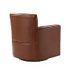 Gabino 29 Wide Genuine Leather Swivel Chair Set of 2| ART OF LIVING DESIGNS - 4 of 4