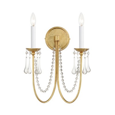 Maxim Lighting Plumette 2 - Light Wall Light in  Gold Leaf
