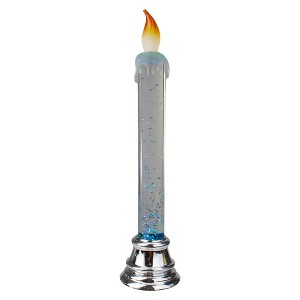 Northlight LED Glittered Flameless Christmas Candle - 9.25" - 1 of 3