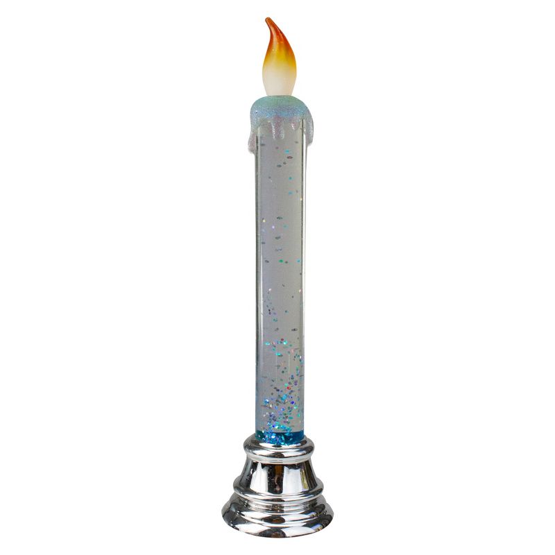 Northlight Glittered LED Flameless Christmas Candle - 9.25 Inch, 1 of 4