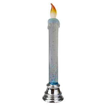Northlight Glittered LED Flameless Christmas Candle - 9.25 Inch
