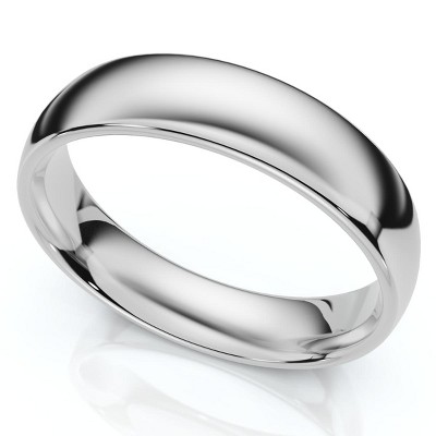 Pompeii3 6mm Dome High Polished Wedding Band 14K White Gold