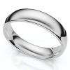 Pompeii3 10k White Gold Plain High Polish Comfort Fit 6mm Wedding Band - 3 of 4
