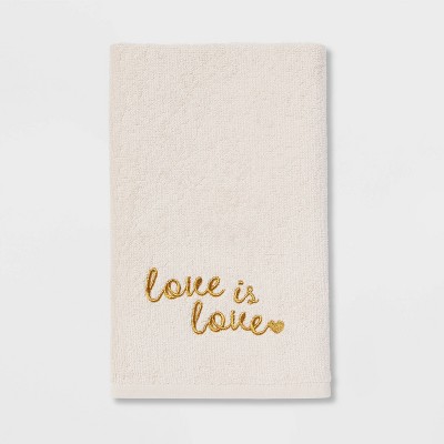 'Love is Love' Hand Towel White - Threshold™