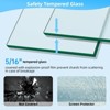 Frameless Glass Shower Door 56-60" W ¡Á 75" H, Sliding Glass Shower Door with 5/16" (8mm) Clear Sgcc Tempered Glass, Noiseless Frameless Shower Door - 4 of 4