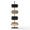Vynxaria Box Bookshelf (Black & Red): Compact Corner Shelf, Multifunctional Bedside/Living Room Storage Rack - 2 of 4