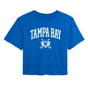 Women's - Instant Message - Tampa Bay Hockey Cropped Graphic T