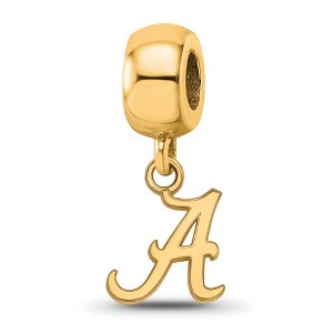Black Bow Jewelry 14k Yellow Gold Plated Sterling Silver Alabama Crimson Tide NCAA Bead Charm - 1 of 4