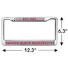 Sacred Heart University School Logo Full Size Standard License Plate Metal Frame - 4 of 4