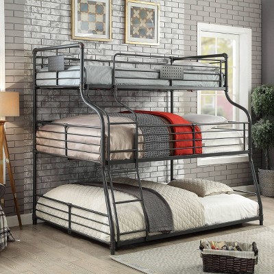 Twin Over Queen Bunks Target, Twin Over Queen Loft Bed With Stairs