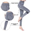 Women's Tummy Yoga Pants Leggings High Waist Running Tights 4 Way Stretch, Girls Leggings - 4 of 4