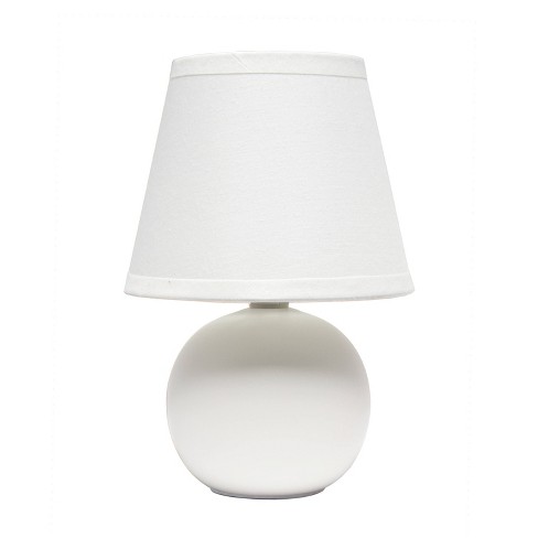 White round table store lamp