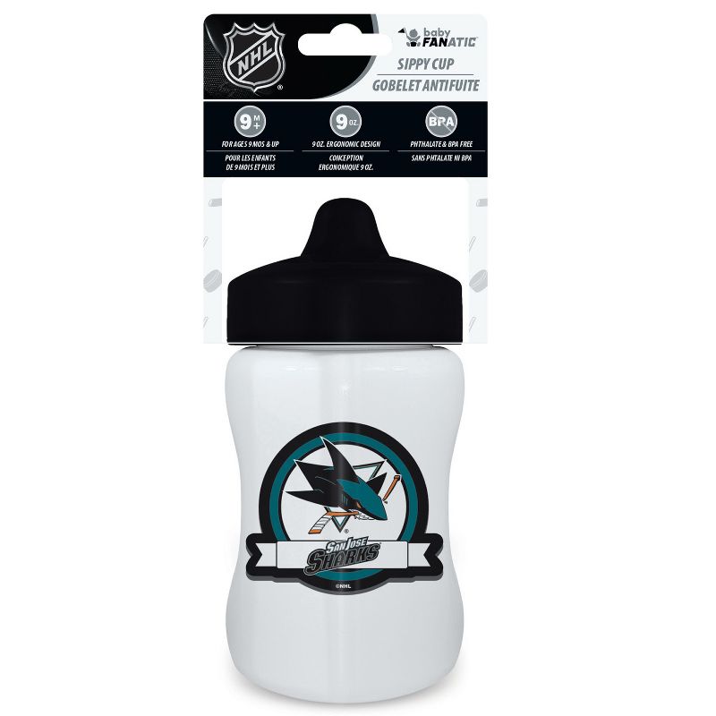 BabyFanatic Toddler and Baby Unisex 9 oz. Sippy Cup NHL San Jose Sharks, 3 of 5