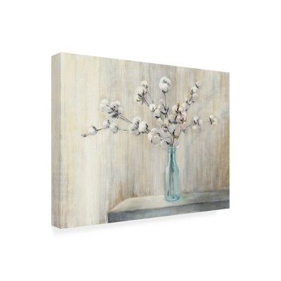 Julia Purinton Cotton Bouquet Weather Treated Wood Frame Outdoor Canvas Art
