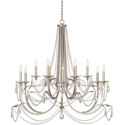 Silver deals leaf chandelier