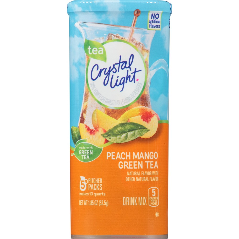 UPC 043000028858 product image for Crystal Light Peach Mango Green Tea Drink Mix 5 ct | upcitemdb.com