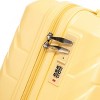 ChicFurnit Bag and Luggage Sets Hardside Checked Luggage, ABS Suitcase with Double Spinner Wheels, TSA Lock, Yellow, 14.4"*9.1"*22.2" - 3 of 4