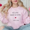 Simply Sage Market Women's Graphic Sweatshirt All You Need Is Love and A Dog - 2 of 3
