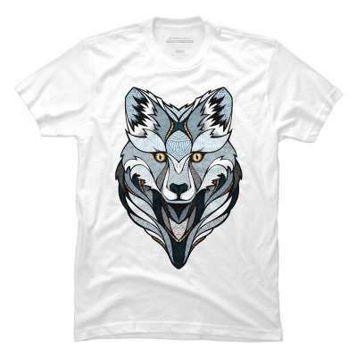 Men's Design By Humans Little Polar Fox By Studiokauz T-Shirt