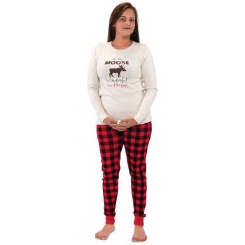 Hudson Baby Womens Unisex Holiday Pajamas, Moose Wonderful Time