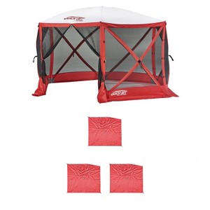 Clam Quick Set Escape Sport Tailgating Shelter Tent + Wind & Sun Panels (3 pack) - 1 of 4