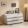 Angel Sar 63'' White 9 Drawer Dresser for Bedroom, Modern Long Dresser with Minimalist Design, Wooden Dresser for Home Office Organization - 4 of 4