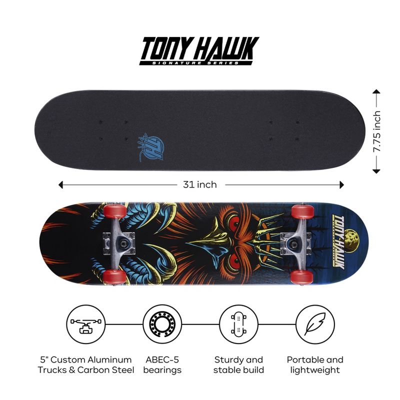 Tony Hawk 31" Metallic Skate Board- Royal Crown, 1 of 11