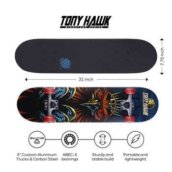 Tony Hawk 31" Metallic Skate Board- Royal Crown
