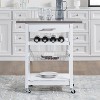 LunaLulinlk Mobile Rolling Kitchen Island Trolley Serving Cart with Underneath Drawer - 4 of 4