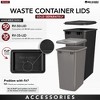 Rev-A-Shelf 53WC Single Pull-Out Under Mount Kitchen Waste Container Trash Cans with Soft-Close Slides - 4 of 4