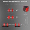Resenkos 44 lb All-in-One Adjustable Dumbbell System, Converts to Barbell for Full-Body Workouts - Red Wine - 2 of 4