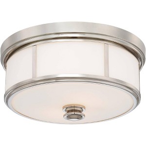 Minka Lavery Harbour Point 13 1/2" Wide Polished Nickel Ceiling Light - 1 of 2