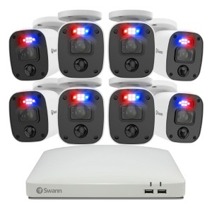 Swann DVR Security System, SWPRO Square Professional Bullet Camera, 84680 Hub, White - 1 of 4