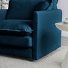 41.4" Deep Seat Chenille Armchair, Oversized Upholstered Reading Chair with Cushion for Living Room Bedroom-3irtyhousy - 3 of 4
