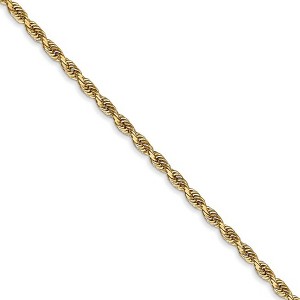 Black Bow Jewelry 2.25mm, 14k Yellow Gold, D/C Quadruple Rope Chain Necklace - 1 of 4