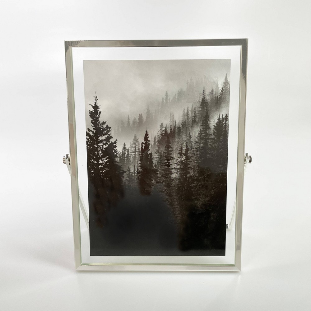 Photos - Photo Frame / Album 5" x 7" Addison Frame Silver - Threshold™