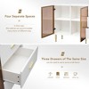 60'' Sideboard Buffet Cabinet,Freestanding Storage Cabinet with 3 Drawer & Glass Door,Wood Buffet Sideboard,Console Table - 4 of 4