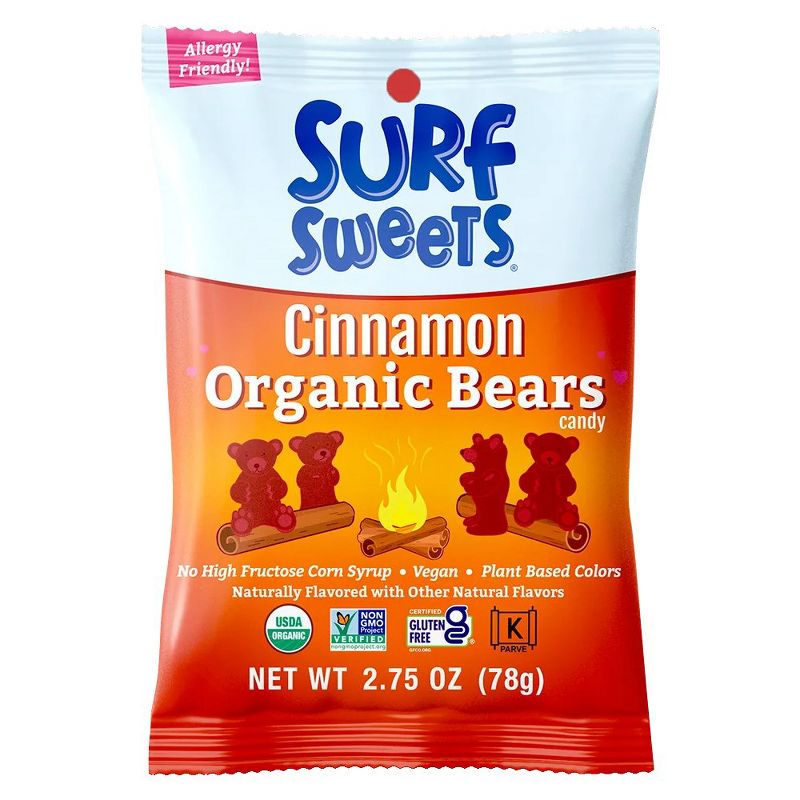 Surf Sweets Organic Cinnamon Bears - Case of 12/2.75 oz, 2 of 4