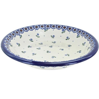 Blue Rose Polish Pottery Jubilee Soup Plate