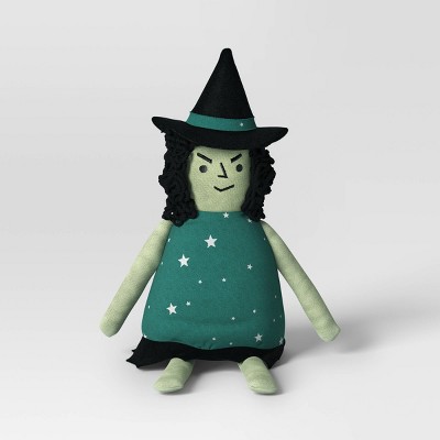 Witch Character Sitabout Figurine - Hyde and EEK! Boutique™ Dark Teal Green/Black