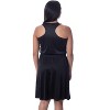 Star Wars Womens' Darth Vader Costume Fitted Nightgown Sleep Pajama Dress Black - 2 of 4